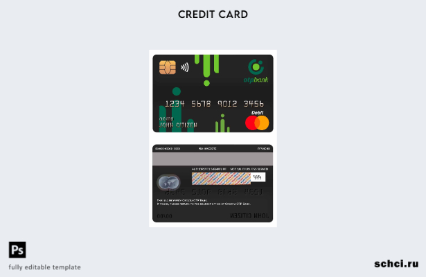 цифровая загрузка шаблона дебетовой карты OTP Bank Master в Хорватии